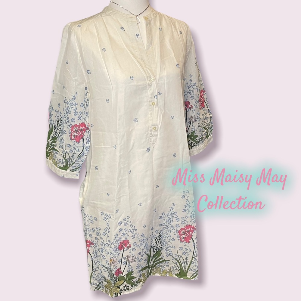 🌷💯% SOFT cotton, double layered, 3/4 sleeves with V-neck, Go-to Dress!